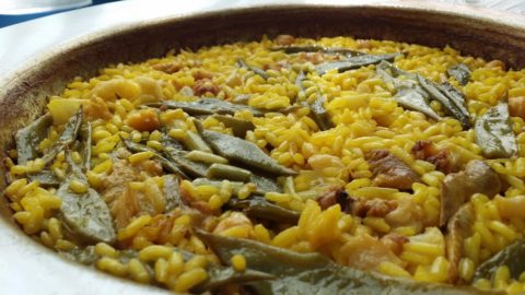 receta paella valenciana